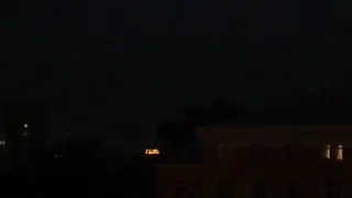 НЛО над Москвой 27.07.2018, 21-30. Вид из центра Москвы в восточном направлении