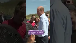 Kids Shocked to Meet Prince William by the Beach