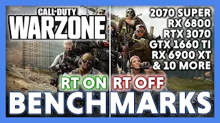 Call of Duty Warzone Benchmark 2021 | 16 GPUs | 1080p 1440p 4k | RTX on/off