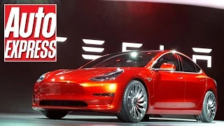 The new Tesla Model 3 is here! Details on electric 3 Series rival