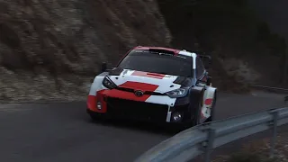 Tests Rallye Monte Carlo 2023 - Kalle Rovanpera - Toyota Yaris Rally1 FLAT OUT [HD]