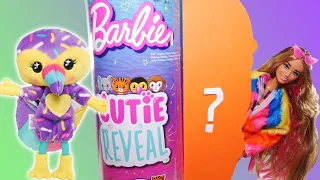Barbie Cutie Reveal Dżungla!! Chelsea Cutie Reveal małpki tygryski i inne zwierzątka
