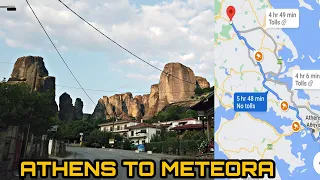 DRIVE TO METEORA FROM ATHENS AIRPORT || GREECE TRIP 2021
