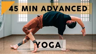 45 Minute Advanced Yoga for Strength and Awareness