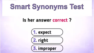 Test your English vocabulary - Synonyms Quiz