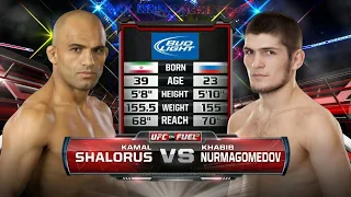 Khabib Nurmagomedov vs  Kamal Shalorus