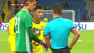 Видеообзор матча Казахстан U-21 (0-1) Испания U-21