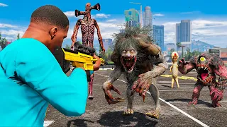 TENTANDO SOBREVIVER A MONSTROS HORRÍVEIS NO GTA 5!