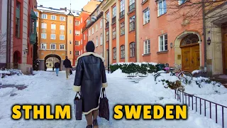 Winter Walk in Stockholm: KTH University & Odengatan