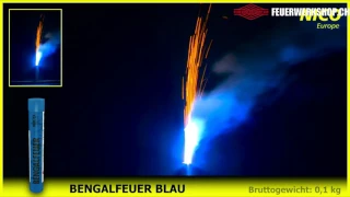 Bengalfeuer (Bengalo) in blau von Nico