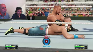 WWE Two Player matchup re match, John Cena and Triple H