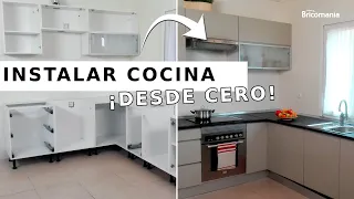 Cómo montar e INSTALAR COCINA desde cero // Tarea completa con Bricomania