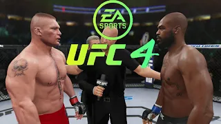 EA UFC 4 *NEW UPDATE* - BROCK LESNAR VS JON JONES (LEGENDARY GAMEPLAY)