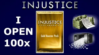 Injustice Mobile: Opening 100x Gold Booster Packs