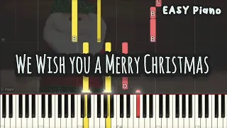 We Wish You a Merry Christmas (Easy Piano, Piano Tutorial) Sheet