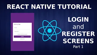 React Native Tutorial #2 - Login and register screens #1 - Part 1