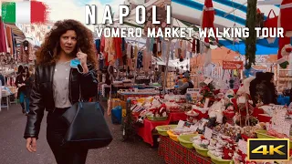 Vomero Market & shopping Walking Tour Napoli |Naples, Italy |4k UHD