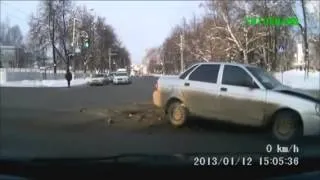 Подборка ДТП на видеорегистратор зима 2013 crash auto выпуск 2