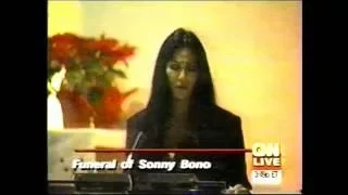 CNN-SONNY BONO FUNERAL-1/9/98-CHER EULOGY