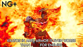 KRATOS IN ARES ARMOR IS EVEN WORSE THAN HELL FOR ENEMIES | GOD OF WAR RAGNAROK NG+ | GMGOW