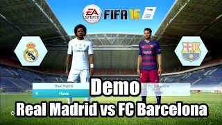 FIFA 16 Demo Gameplay Real Madrid vs FC Barcelona 1-0 PS3 HD