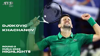 Novak Djokovic vs Karen Khachanov (R16) Dubai Championship 2022 Highlights AO Tennis 2 PS4 Gameplay