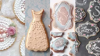 COOKIES FOR WEDDINGS - Cookie Decorating Compilation by SweetAmbs