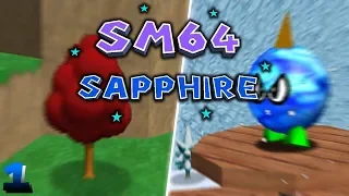 LA PLAINE AU ARBRES ROUGES ET LE PIC POLAIRE ! (SM64 Sapphire Multijoueur | Épisode 1)