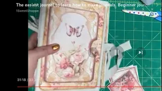 The easiest journal to learn. How to make journals. Beginner journal and it’s all tied, no sewing