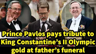 Prince Pavlos pays tribute to King Constantine's II Olympic gold at father's funeral