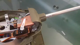 RC T-34/85 recoil servo mechanism test