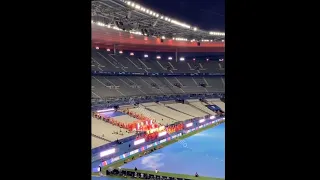 Camila rehearsing today at the Stade de France for the opening ceremony of the champions league🌹❤️