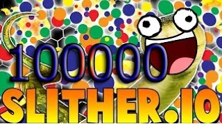 ЧИТЕРСКАЯ ТАКТИКА Slither.io | 100 000 МАССЫ