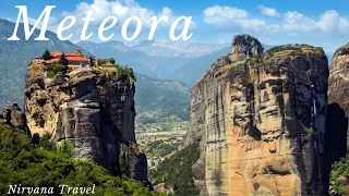 METEORA, Greece • Meteora Monasteries: A Breathtaking Aerial Tour of Greece's Hidden Gem 4K HD