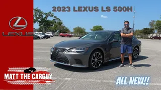 Is the 2023 Lexus LS 500h AWD  the best large hybrid luxury sedan? Full review and drive.