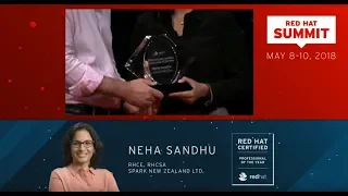 2018 Red Hat Certified Professional of the Year: Summit Award Acceptance