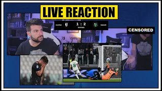 Sono SUPER NERVOSO: occhio al volume del video | Live Reaction Juventus Sassuolo 1-2