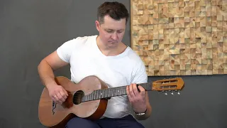 Wyjątkowa gitara Parlor z litego drewna z 1900 ROKU!