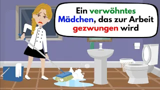 Learn German | A spoiled girl forced to work.