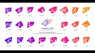 The sports pictograms of the 4th Asian Paralympic Games Hangzhou