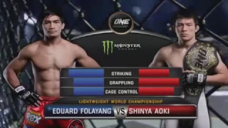 Shinya Aoki Vs Eduard Folayang   ONE FC 49  Defending Honor  Singapore   11 Nov 2016