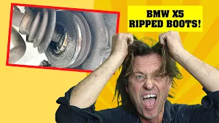 BMW E53 X5 DRIVESHAFT REPAIR // Replacing torn Driveshaft Boots