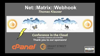 Thomas Klauser - Net::Matrix::Webhook - Lightning Talks - Day 2