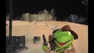 Kermit shoots someone