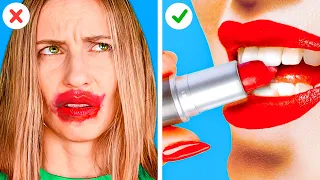 GENIUS BEAUTY HACKS TO SPEED UP DAILY ROUTINE|| Funny Girly Tricks by 123 GO! GOLD