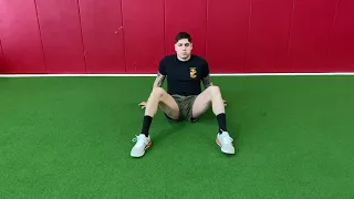 Side Sitting and Lean Forward Stretch