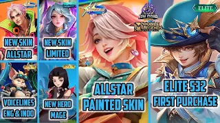 MLBB BIG UPDATE - HARLEY SKIN ELITE S32, VEXANA TWISTED FAIRYTALE, FREDRINN SPARKLE, MELISSA SPARKLE