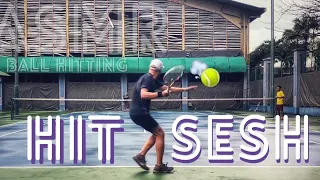 ASMR Tennis ball hitting 🎾💨 Latihan Tennis