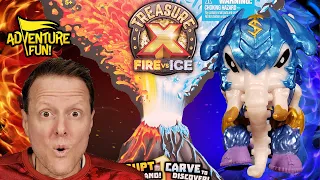 Treasure X Fire vs Ice “Beasts” Season 4 Unboxing Adventure Fun Toy review by Dad!