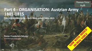 p04 - ORGANISATION: Austrian Army 1801-1815